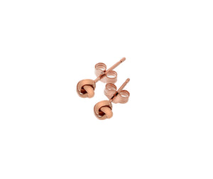 9ct Rose Gold Knot Studs