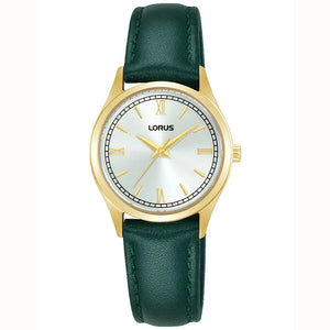 Lorus Ladies Classic Green Strap Watch