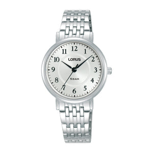Lorus Ladies White Dial stainless Steel bracelet