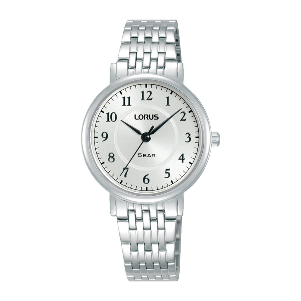 Lorus Ladies White Dial stainless Steel bracelet
