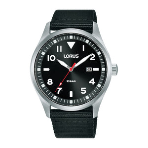 Lorus Sports Watch / Black Nylon Strap