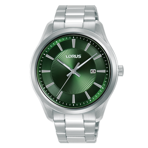 Lorus Watch - Men's Stainless Steel with Green Dial