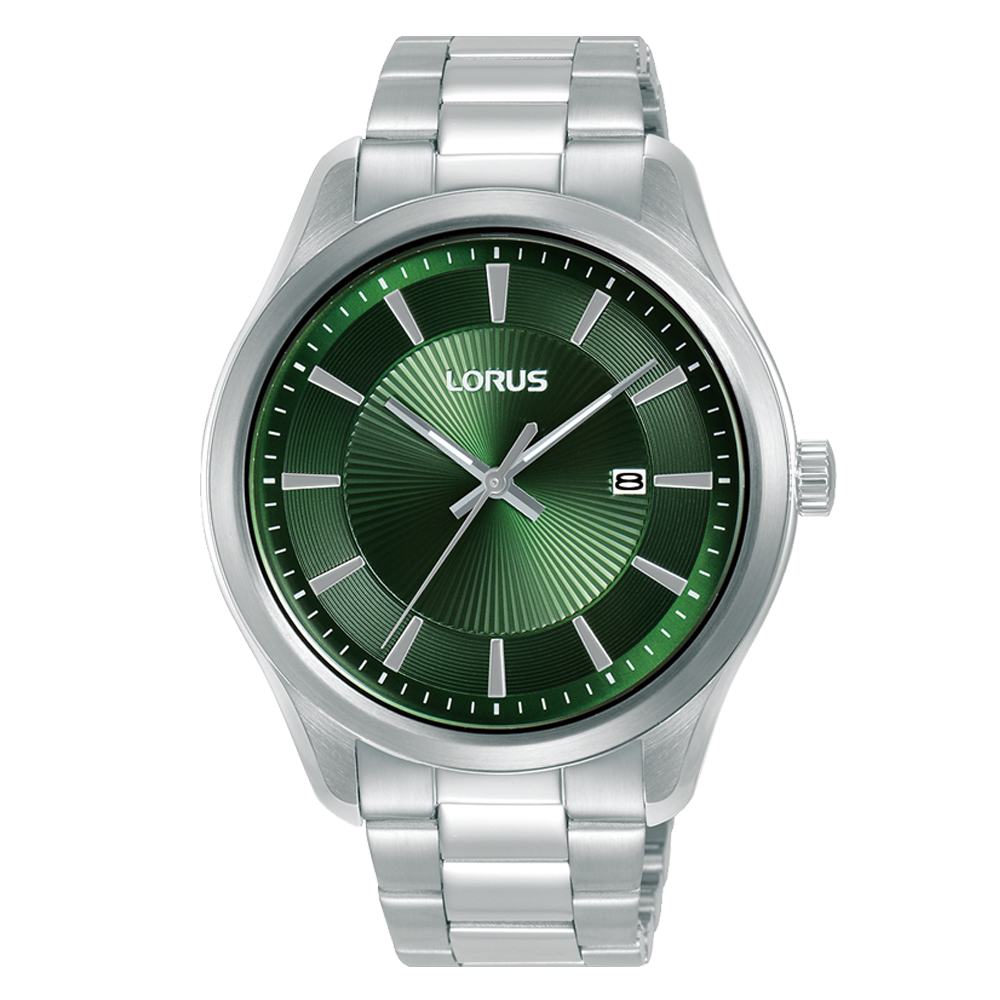 Lorus Watch - Men's Stainless Steel with Green Dial