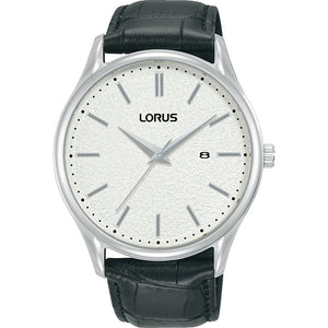 Lorus Watch - Gents Steel on Black Strap