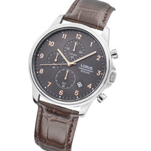 Load image into Gallery viewer, Lorus watch - Mens Brwon leather Chronograph
