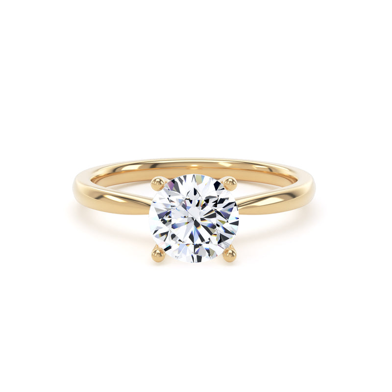 18ct Gold Lab Grown Diamond Solitaire Ring - 2.00ct