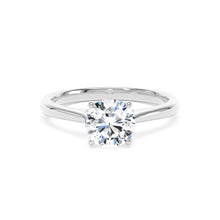 Load image into Gallery viewer, Platinum Round Lab Grown Diamond Ring - 1.00ct
