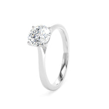 Load image into Gallery viewer, Platinum Round Lab Grown Diamond Ring - 1.00ct
