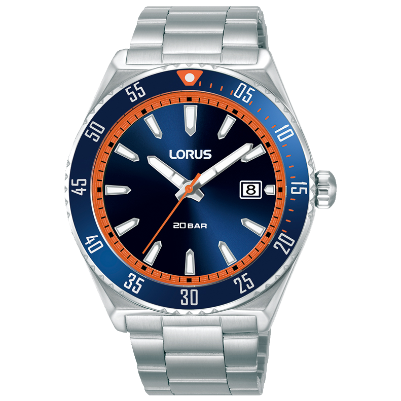 Lorus Blue Dial  Stainless Steel Bracelet Watch