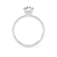 Load image into Gallery viewer, Platinum Lab Grown Diamond Solitaire Ring with Diamond Shoulders - 1.00ct
