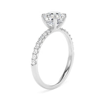 Load image into Gallery viewer, Platinum Lab Grown Diamond Solitaire Ring with Diamond Shoulders - 1.00ct

