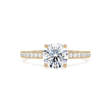 Load image into Gallery viewer, 18ct Yellow Gold Lab Grown Diamond Solitaire Ring with Diamond Shoulders - 1.00ct
