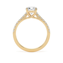 Load image into Gallery viewer, 18ct Yellow Gold Lab Grown Diamond Solitaire Ring with Diamond Shoulders - 1.00ct
