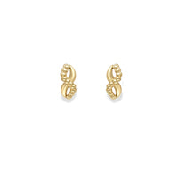9ct Gold Infinity Stud earrings