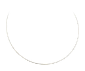 Silver Omega Wire Necklace