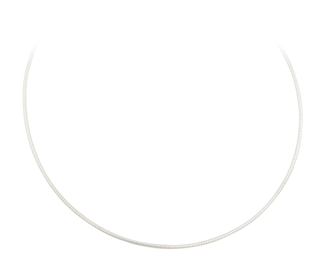 Silver Omega Wire Necklace
