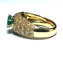 Load image into Gallery viewer, Secondhand Emerald and Diamond Ring
