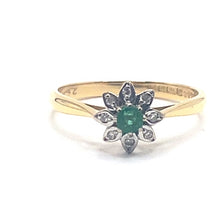 Load image into Gallery viewer, Secondhand Emerald and Diamond Ring
