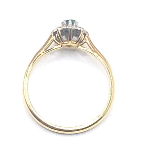 Secondhand Emerald and Diamond Ring