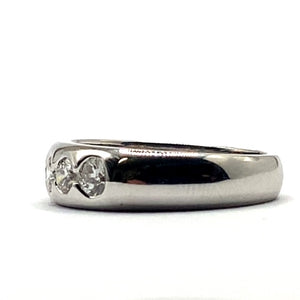 18ct White Gold Diamond Band Ring