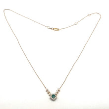Load image into Gallery viewer, 18ct Gold Emerald and Diamond Necklet
