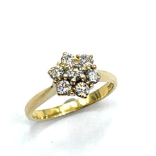 Load image into Gallery viewer, Secondhand 18ct Gold Diamond Daisy Ring
