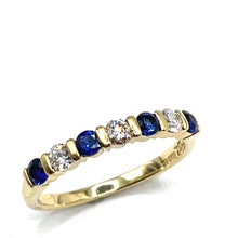Load image into Gallery viewer, Secondhand Sapphire and Diamond Eternity Ring
