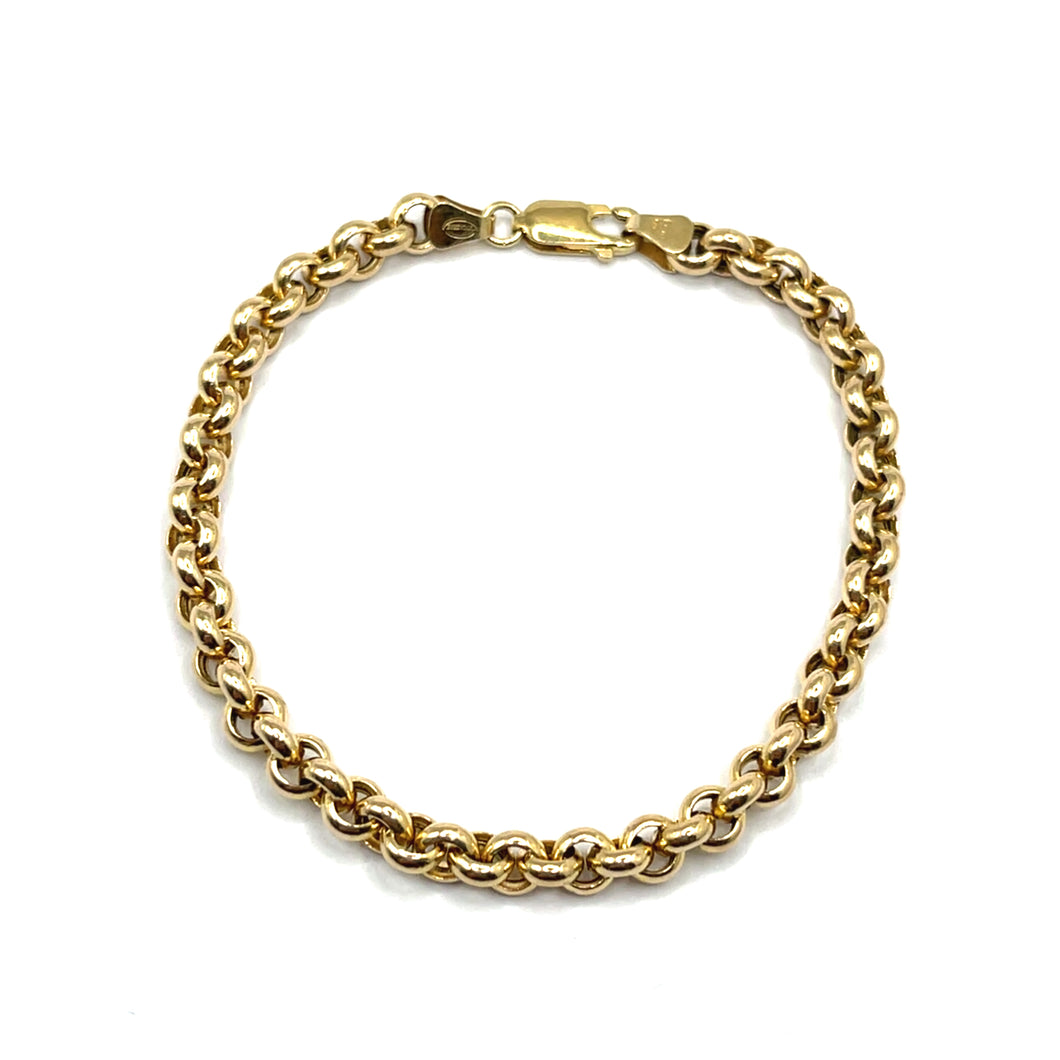 Secondhand 9ct Gold Belcher Bracelet