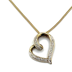 Secondhand Diamond Heart Necklace