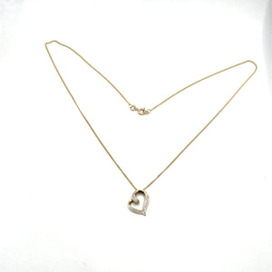 Secondhand Diamond Heart Necklace