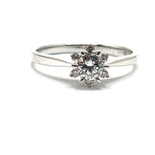 Load image into Gallery viewer, Secondhand 18ct White Gold Diamond Cluster Ring
