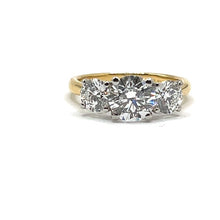 Load image into Gallery viewer, 18ct Gold Lab Grown Diamond Trilogy Ring - 2.37ct
