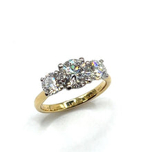 Load image into Gallery viewer, 18ct Gold Lab Grown Diamond Trilogy Ring - 2.37ct
