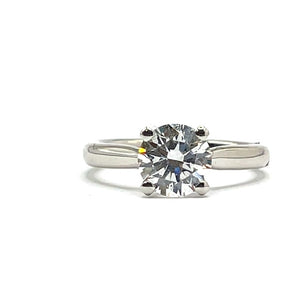 Platinum Lab Grown Diamond Solitaire Ring - 1.56ct