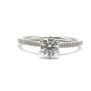 18ct White Gold Lab Grown Diamond Ring - 0.52ct