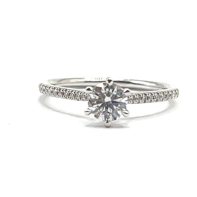 18ct White Gold Lab Grown Diamond Ring - 0.52ct