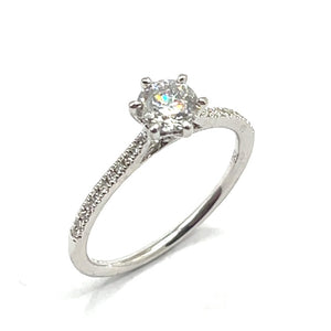 18ct White Gold Lab Grown Diamond Ring - 0.52ct