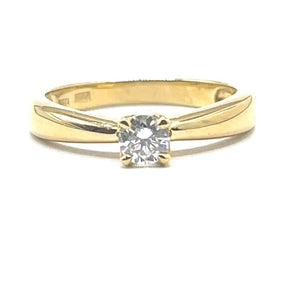 Secondhand 18ct Gold Diamond Ring 0.25ct