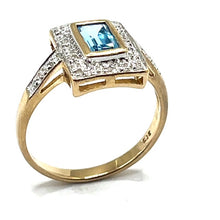 Load image into Gallery viewer, Secondhand Topaz and Diamond Ring
