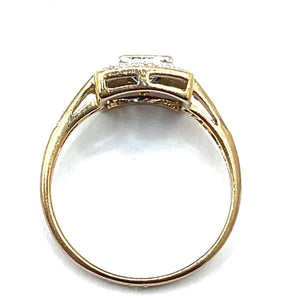 Secondhand Topaz and Diamond Ring
