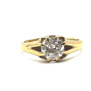 Secondhand Diamond Signet Ring 1.14ct