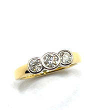Load image into Gallery viewer, Secondhand 18ct Gold Diamond Trilogy Ring
