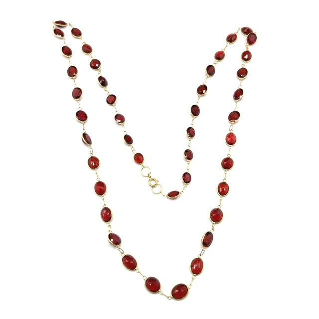 Secondhand Garnet Chain Necklace
