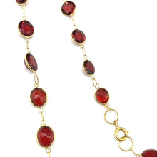 Load image into Gallery viewer, Secondhand Garnet Chain Necklace
