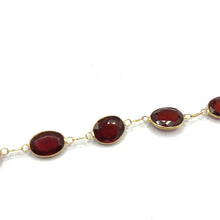 Load image into Gallery viewer, Secondhand Garnet Chain Necklace
