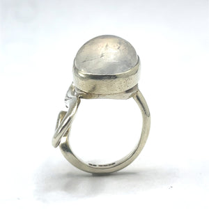 Secondhand 9ct White Gold Moonstone Ring