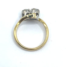 Load image into Gallery viewer, Secondhand 18ct Gold Diamond Two Stone Ring
