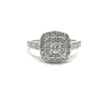 Load image into Gallery viewer, Secondhand Diamond Cushion Halo Ring
