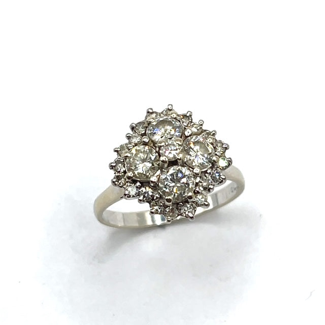 Secondhand Diamond Cluster Ring