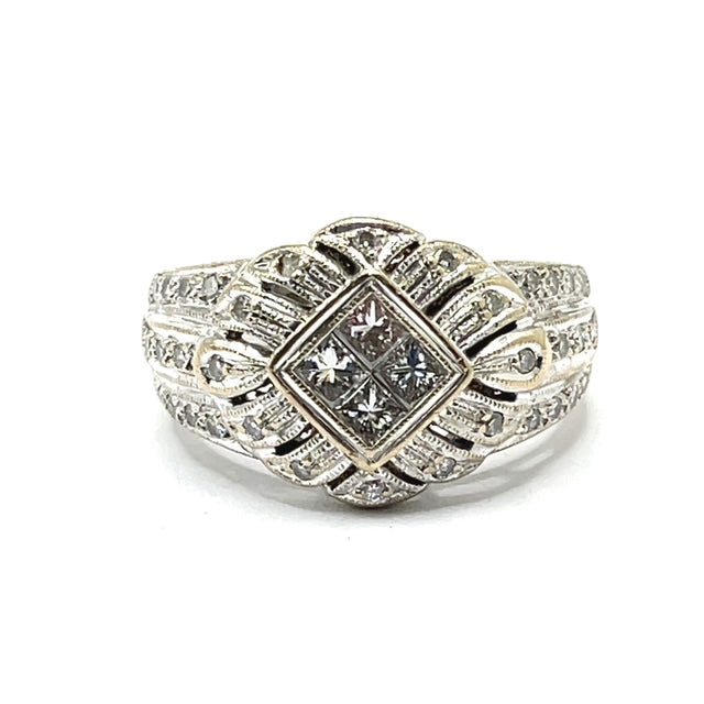 Secondhand Diamond Deco Style Ring